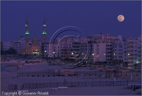 EGYPT - Marsa Matrouh - veduta serale con luna