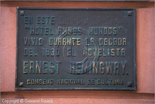 CUBA - HAVANA - Hotel Ambos Mundos