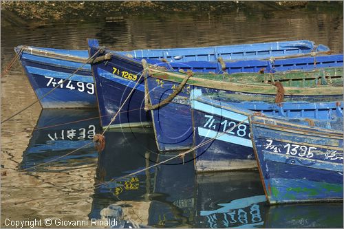 MAROCCO - MAROC - MOROCCO - ESSAOUIRA - le tipiche barche nel porto