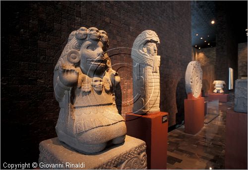 MEXICO - Citt del Messico - Museo Nazionale di Antropologia e di Storia - sezione dedicata alle culture precolombiane