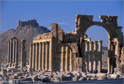 SIRIA - PALMIRA
antica citt romana nel deserto
l'arco monumentale da cui parte il grande colonnato della strada principale