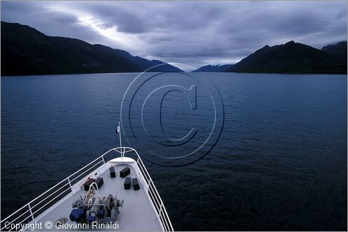 CILE - CHILE - Patagonia - navigazione sulla nave Terra Australis nel Canal Gabriel