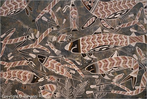 AUSTRALIA OCCIDENTALE - Perth - Centro di Arte Indigena a Subiaco - arte aborigena