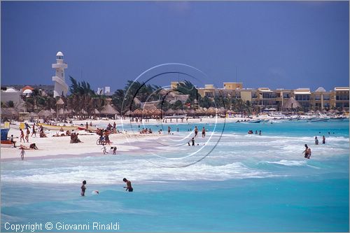 MEXICO - YUCATAN - Playa del Carmen - veduta della spiaggia