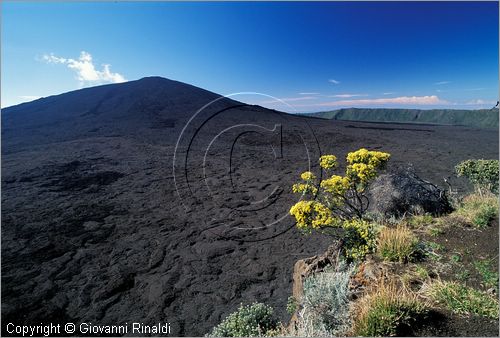 LA REUNION (Indian Ocean) - Pas de Bellecombe, veduta verso il vulcano Piton de la Fournaise (2631 mt.)