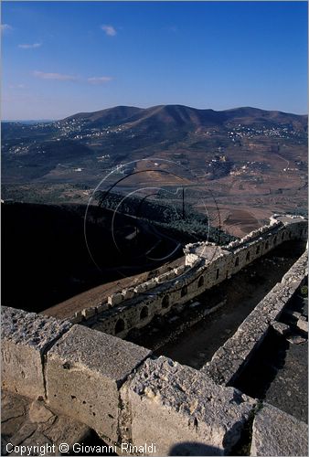 SYRIA - Crac dei Cavalieri (Qala'at al-Hosn) costruito dai crociati nel 1150 poi conquistato ed ampliato dal sultano Baibars nel 1271 - veduta dalla sommit della torre sud