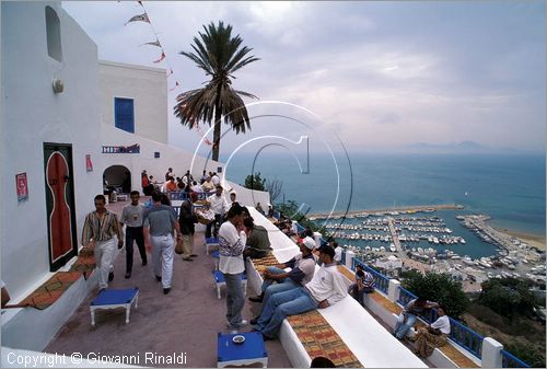 TUNISIA - SIDI BOU SAID - il caff Sidi Chebaane